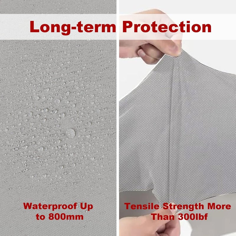 Tuszom 900D 3PCS (28.5" L*19" W) RV Cover Repair kit Waterproof Heavy Duty Self-Adhesive Canvas Patch Repair kit for Boat Cover RV Cover - Image 3